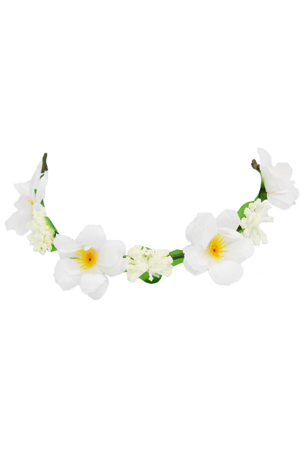 GHIRLANDA DI FIORE BIANCO PER DAMIGELLA